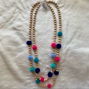J. Crew Pom Pom Necklace